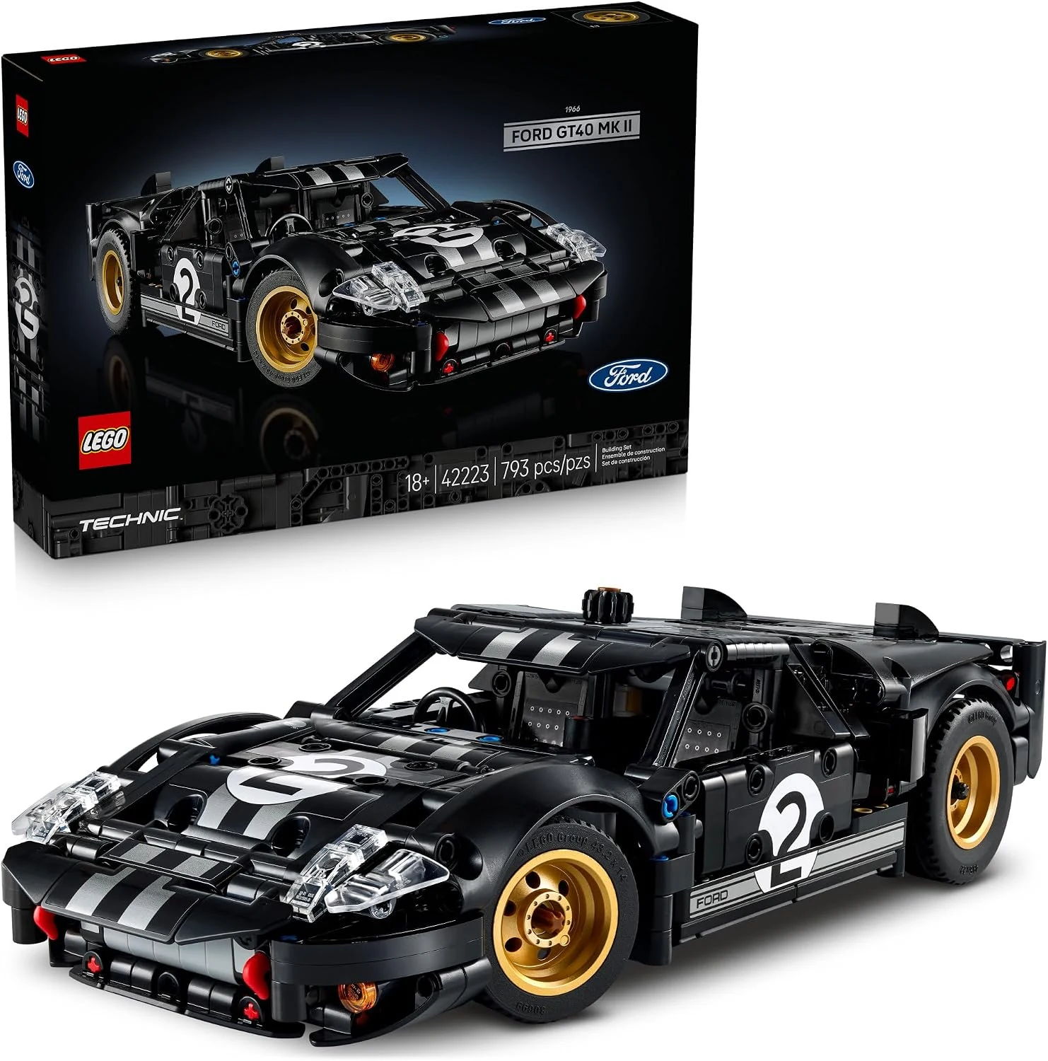 LEGO 1966 Technic Carro de Corrida Ford GT40 MKII 42223