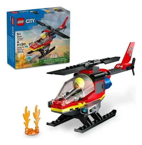 LEGO 60411 Helicóptero Dos Bombeiros