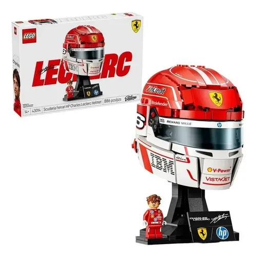 LEGO 43014 Capacete Scuderia Ferrari HP Charles Leclerc