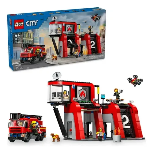 LEGO 60414 Fire station with fire truck