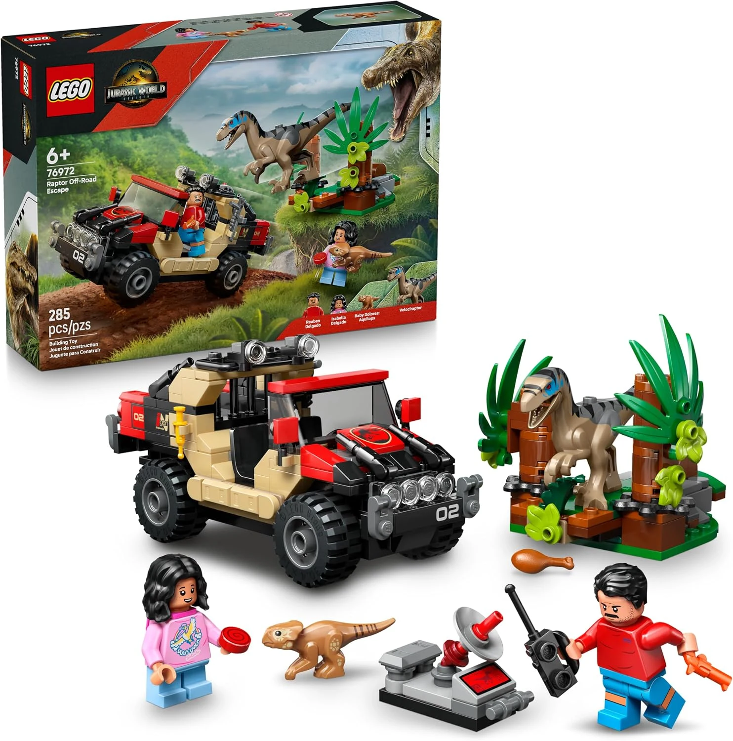 LEGO 76972 Fuga Off-Road do Raptor