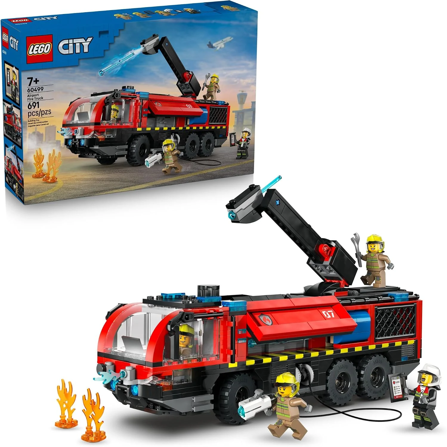 LEGO 60499 Caminhão dos Bombeiros do Aeroporto de Caminhão