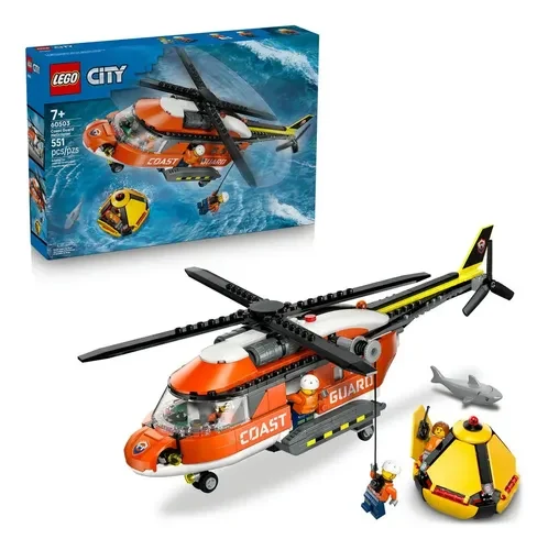 LEGO 60503 Helicóptero De Resgate Da Guarda Costeira