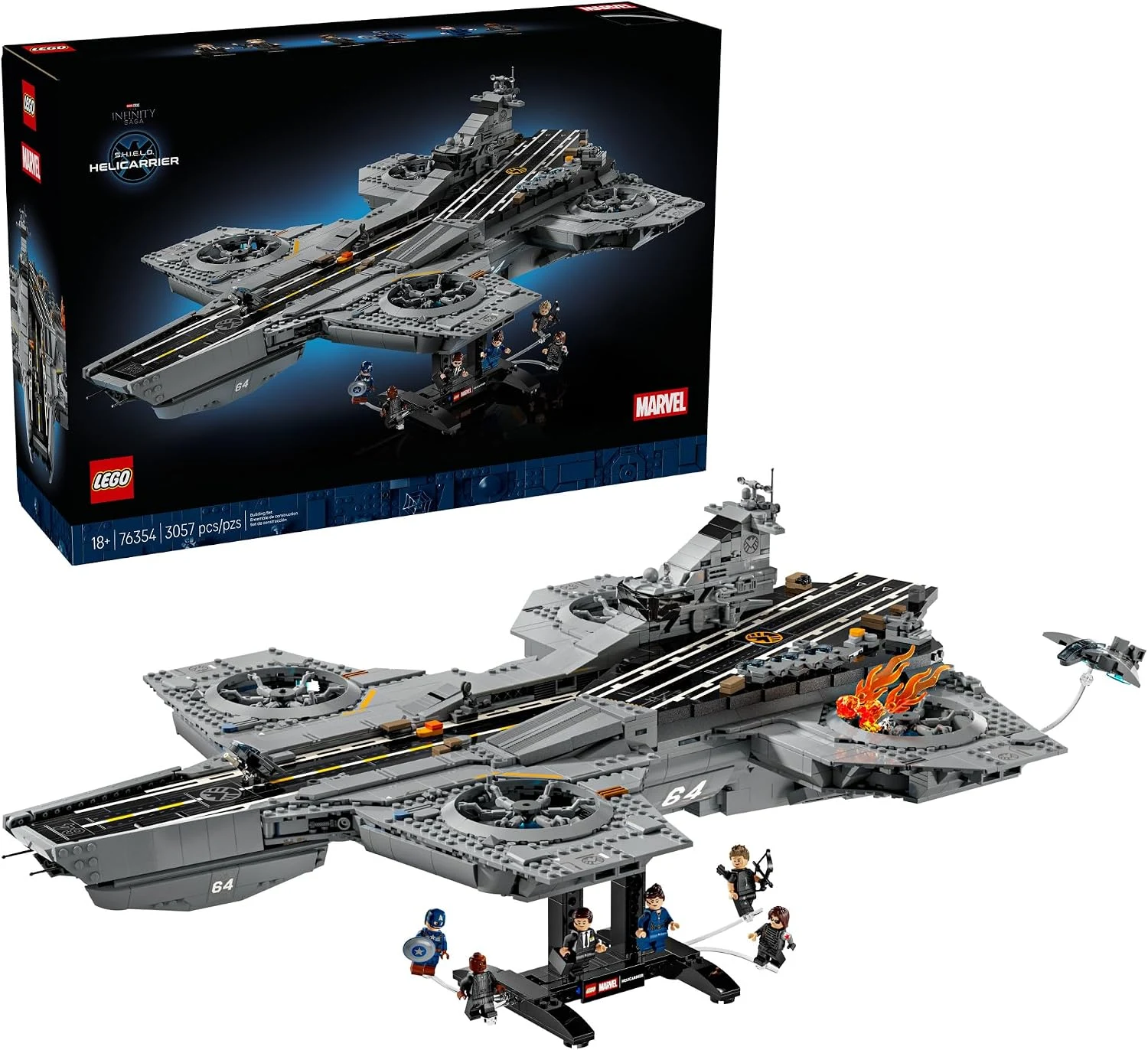 LEGO 76354 Marvel Aeroporta-aviões da S.H.I.E.L.D